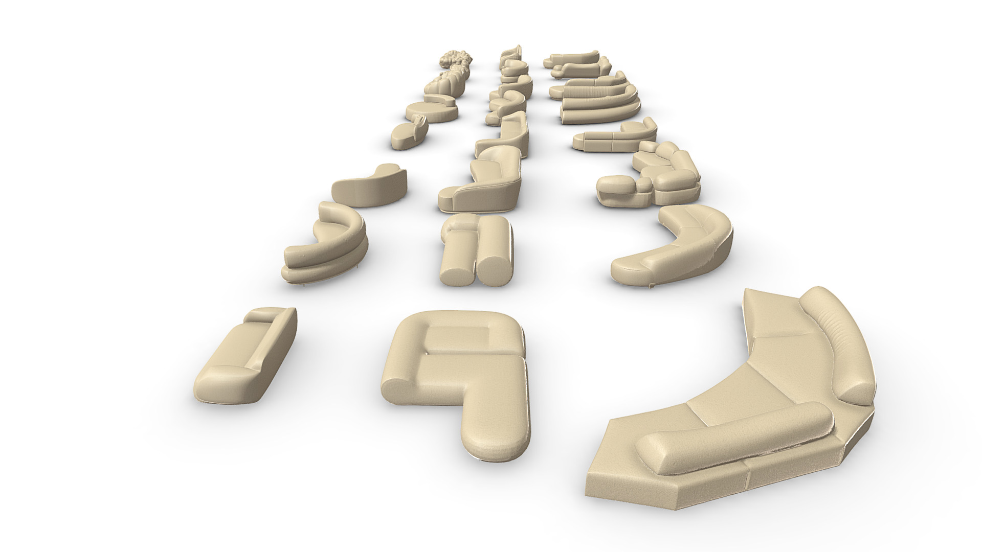 SOFA PACKAGE 3D model_1