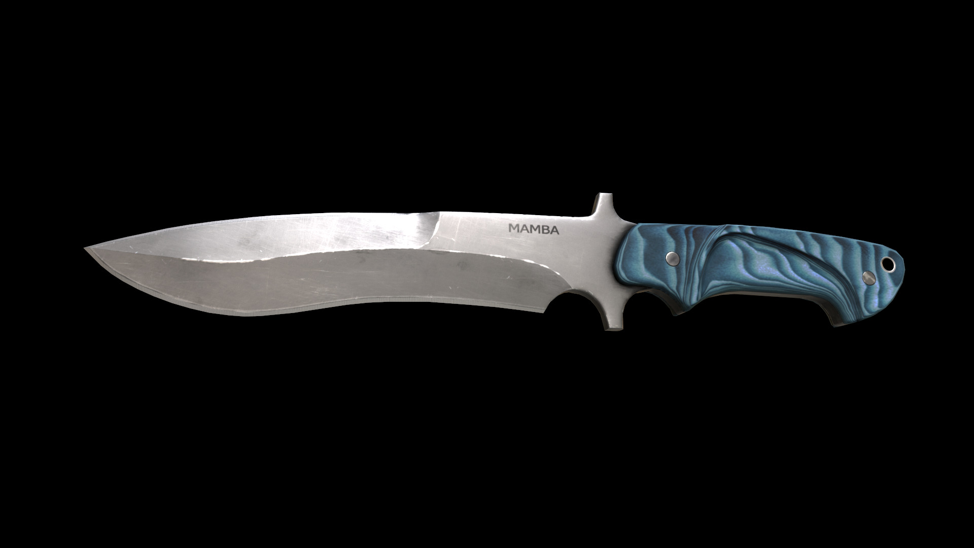 mamba knife Low-poly 3D model_20