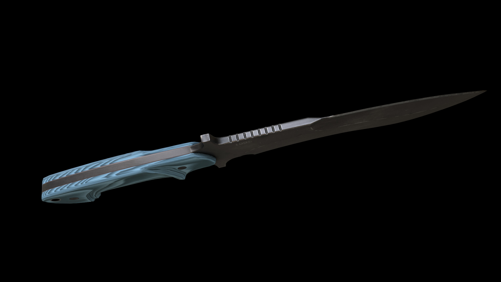 mamba knife Low-poly 3D model_17