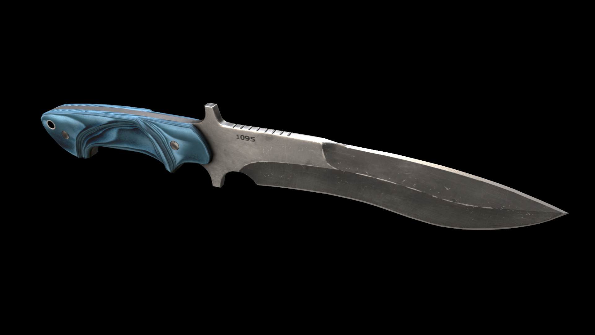 mamba knife Low-poly 3D model_7