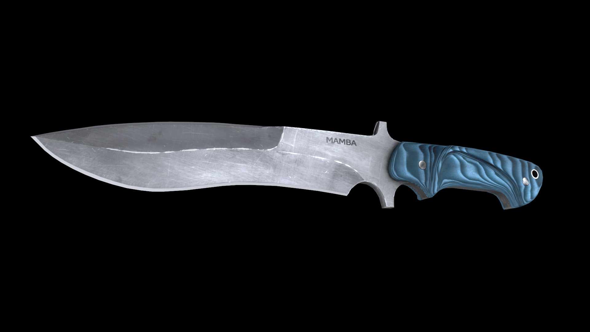 mamba knife Low-poly 3D model_5