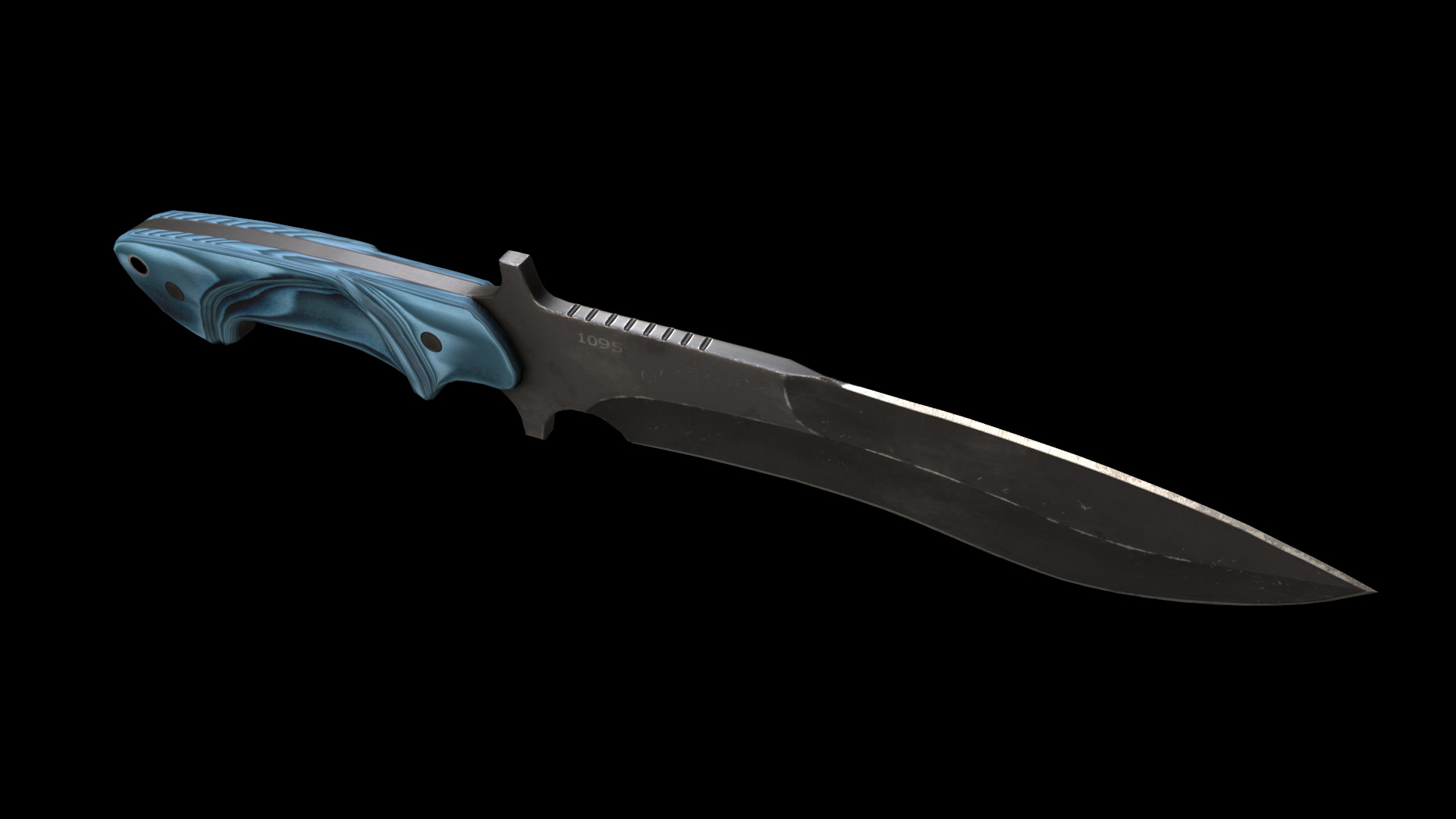 mamba knife Low-poly 3D model_10