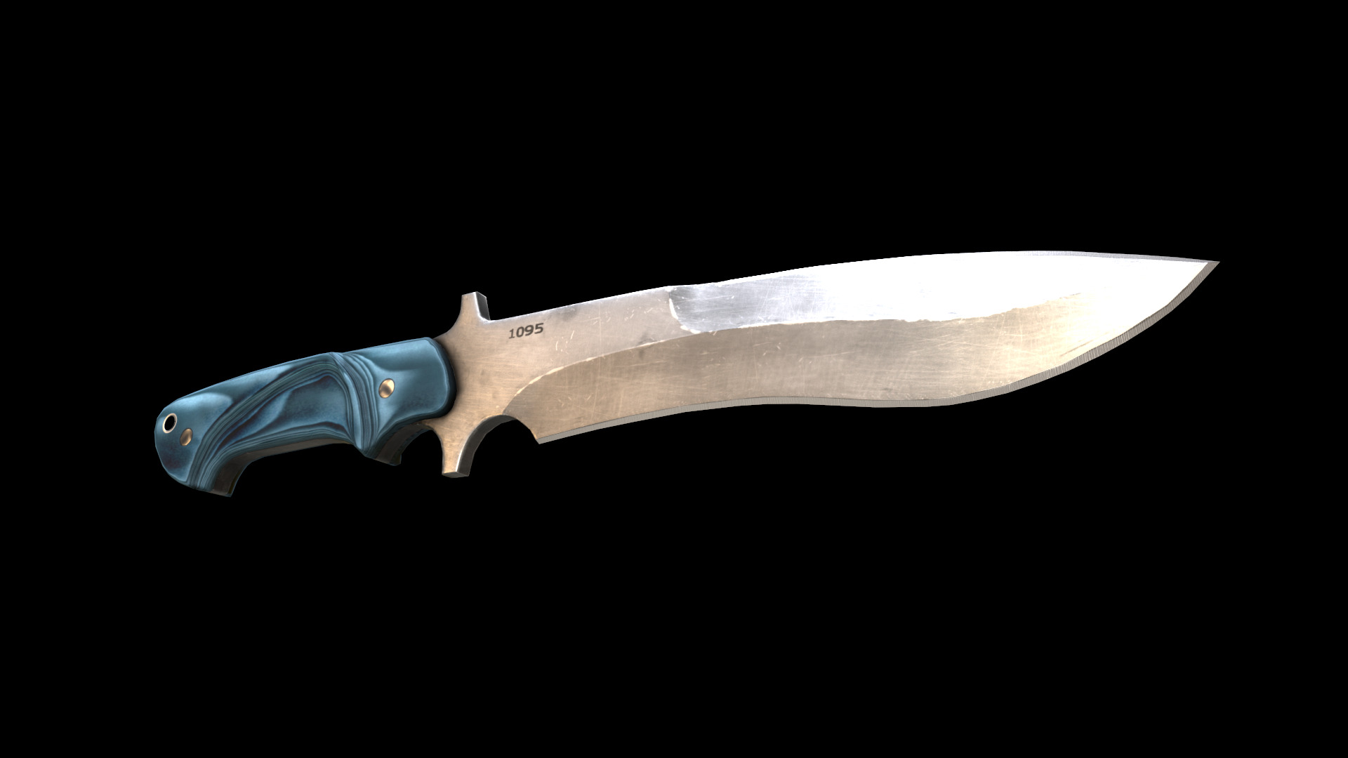 mamba knife Low-poly 3D model_19