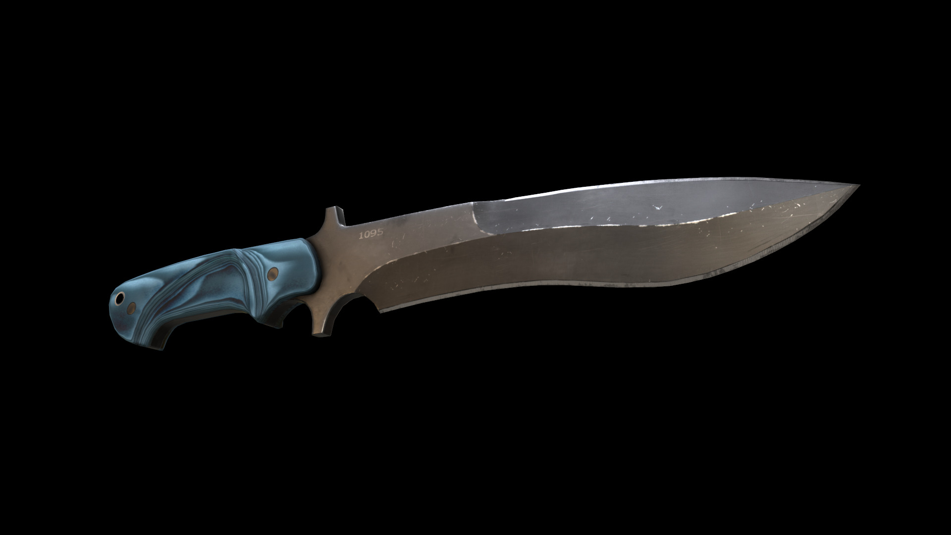 mamba knife Low-poly 3D model_16