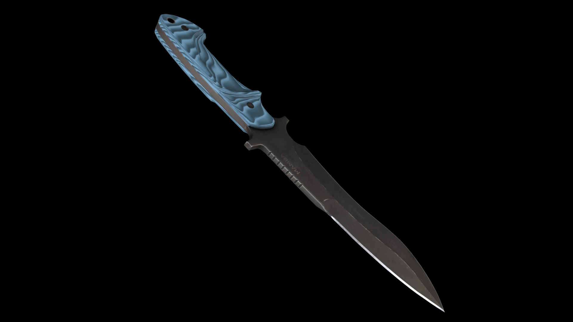 mamba knife Low-poly 3D model_13