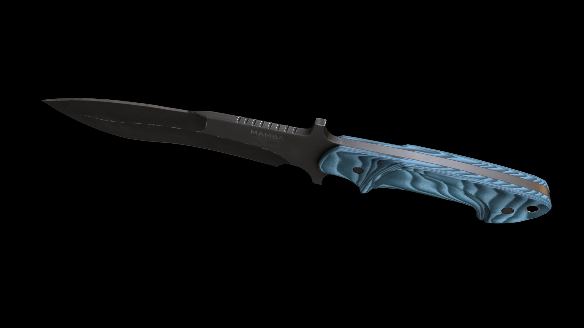 mamba knife Low-poly 3D model_11
