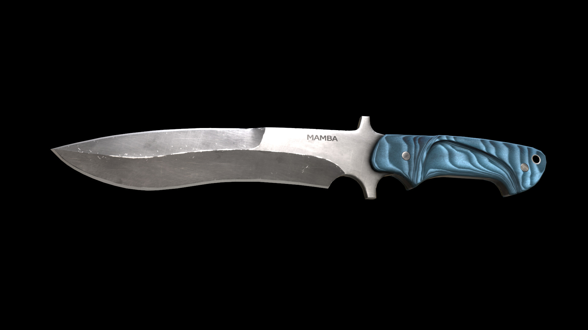 mamba knife Low-poly 3D model_6