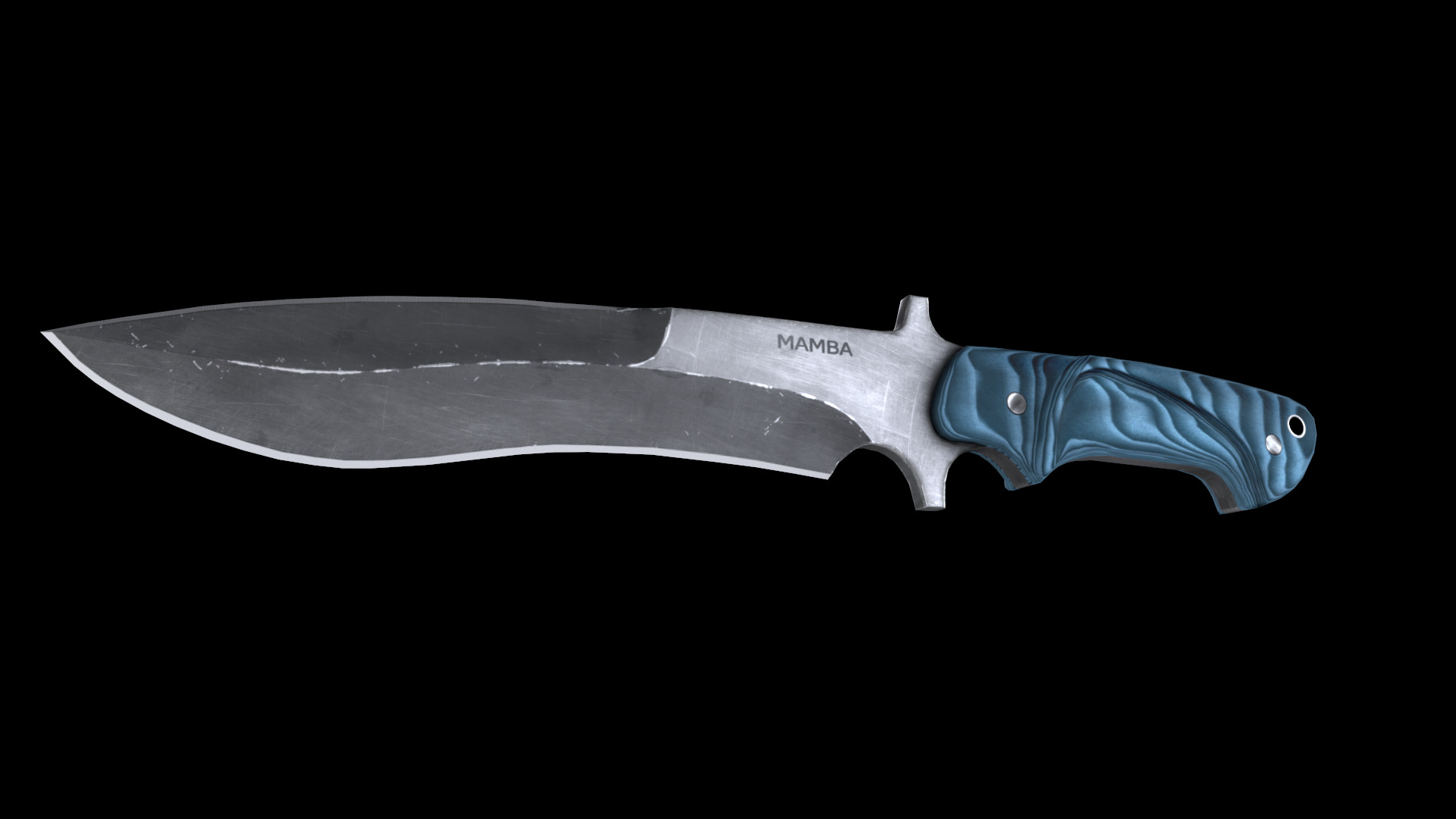 mamba knife Low-poly 3D model_4
