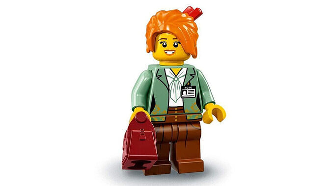 3D print minifigure - 71019-9-Misako 3D print model