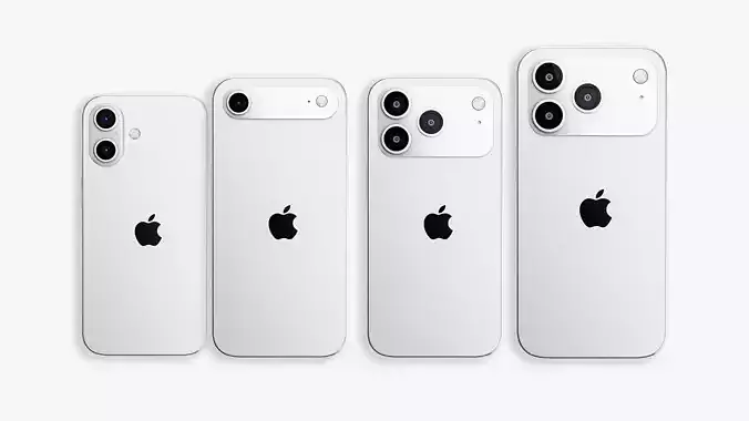 iPhone 17 Series 3D Models Pack for Blender with Textures 3D model