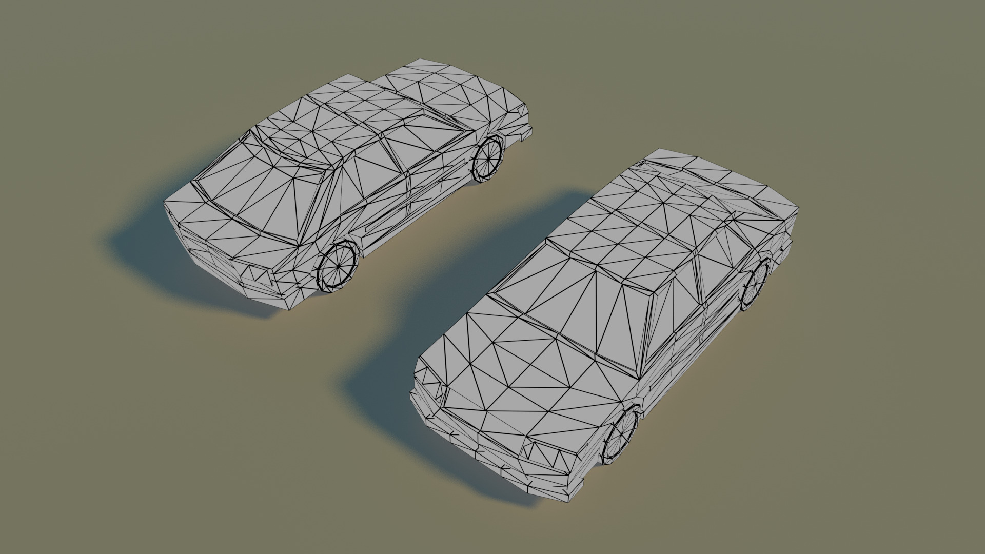 Low Poly City vehicles PACK Low-poly 3D model_8