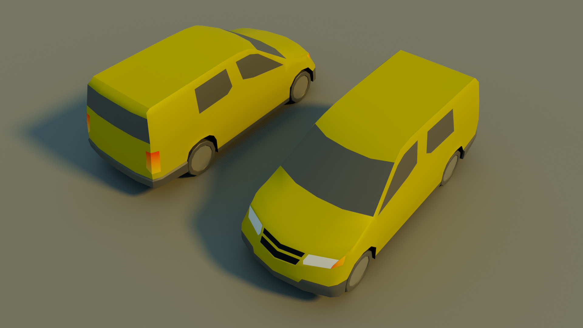 Low Poly City vehicles PACK Low-poly 3D model_25