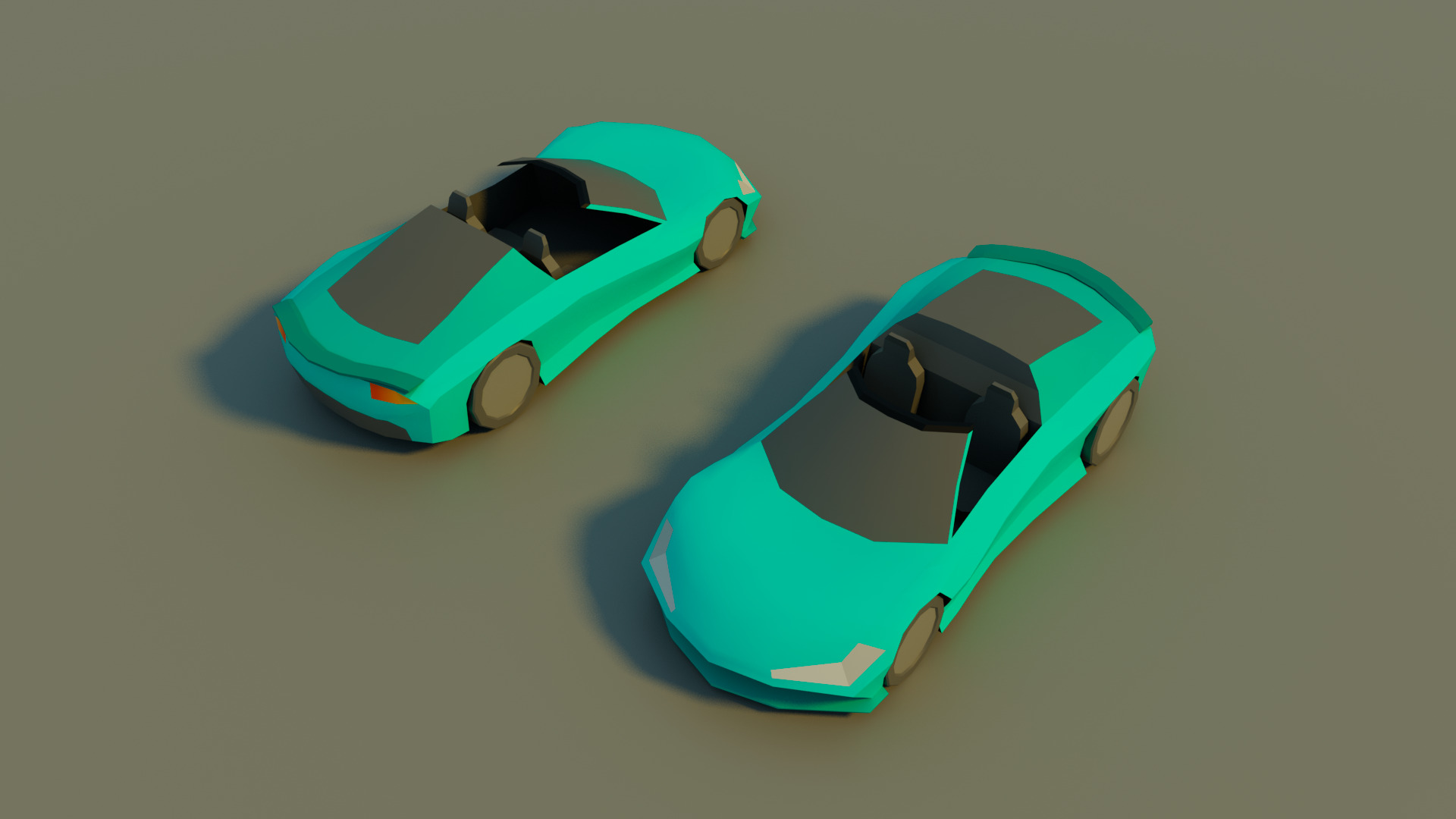 Low Poly City vehicles PACK Low-poly 3D model_15