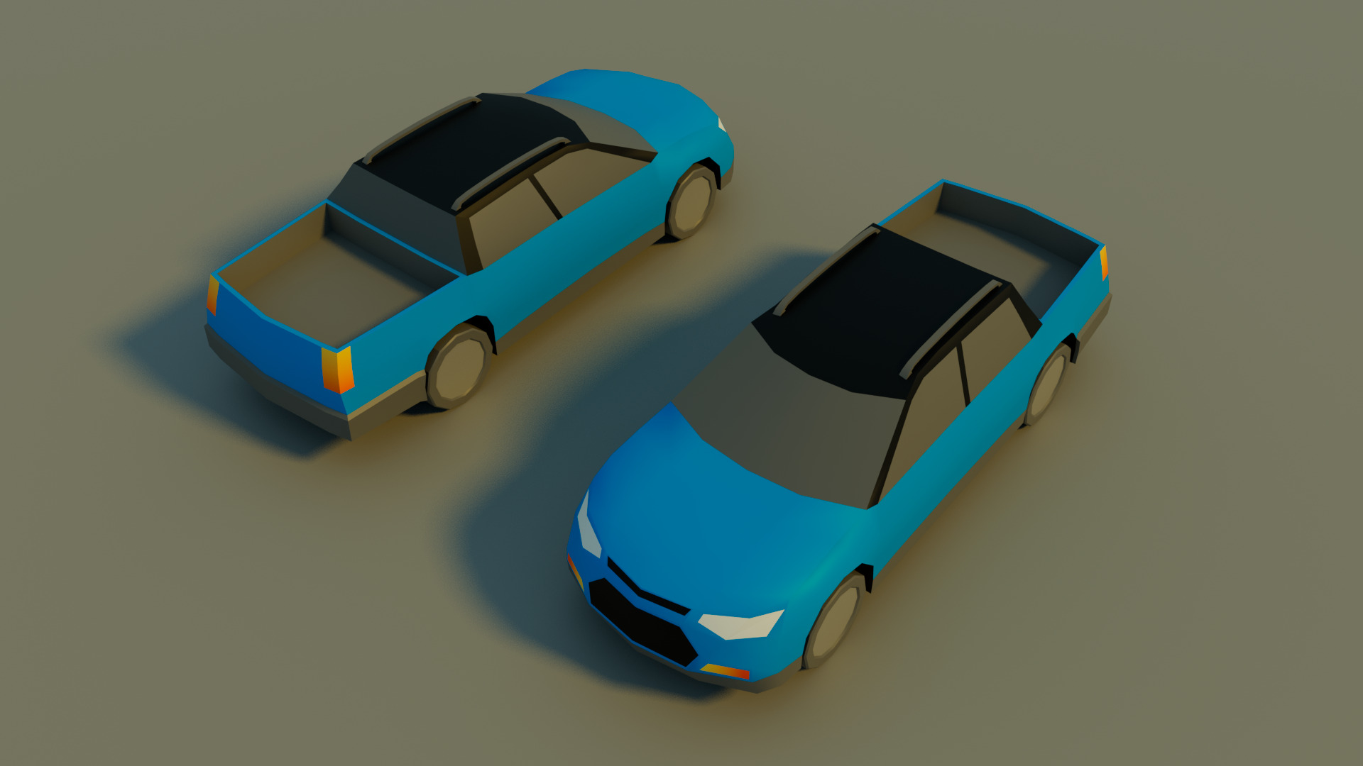 Low Poly City vehicles PACK Low-poly 3D model_19
