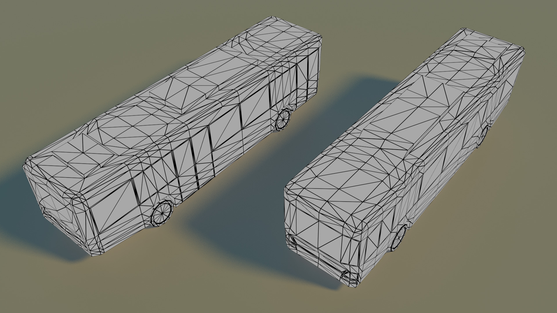 Low Poly City vehicles PACK Low-poly 3D model_38