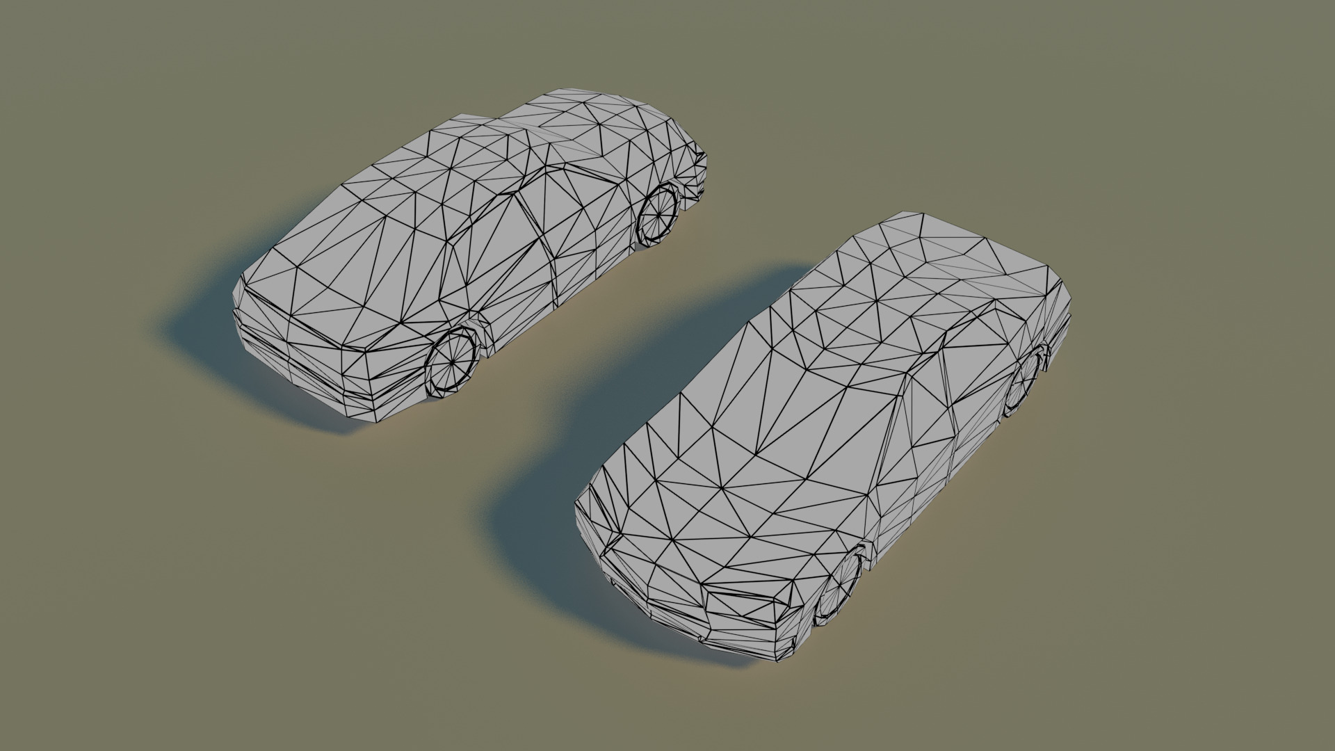 Low Poly City vehicles PACK Low-poly 3D model_6
