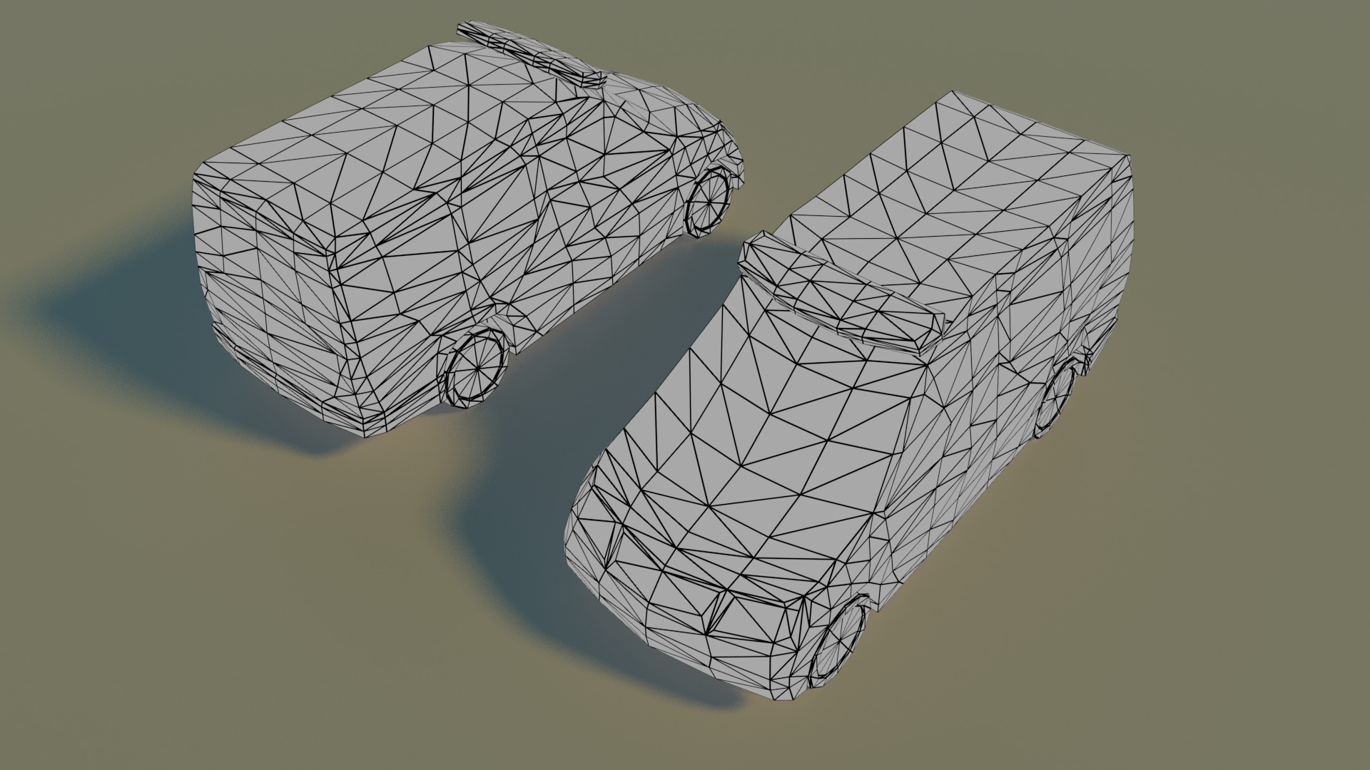 Low Poly City vehicles PACK Low-poly 3D model_34