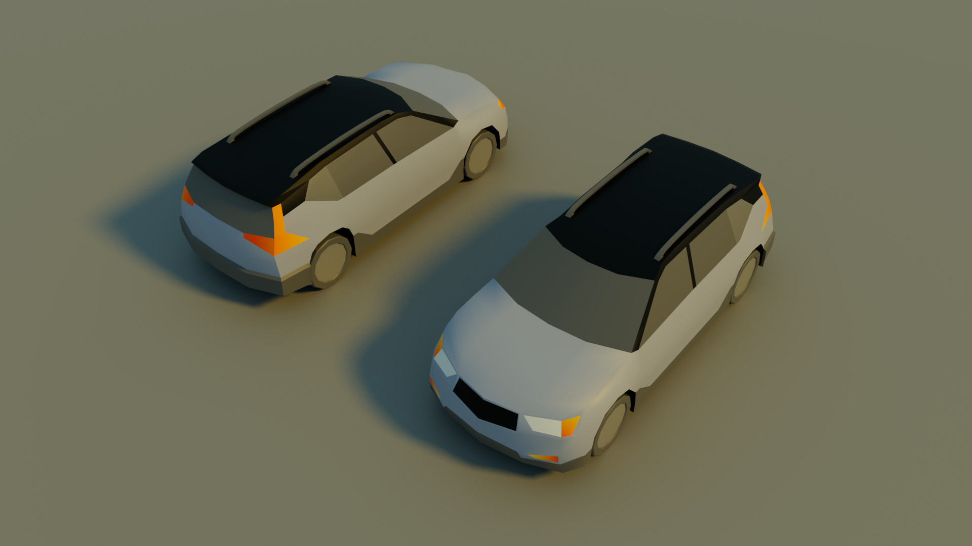 Low Poly City vehicles PACK Low-poly 3D model_17