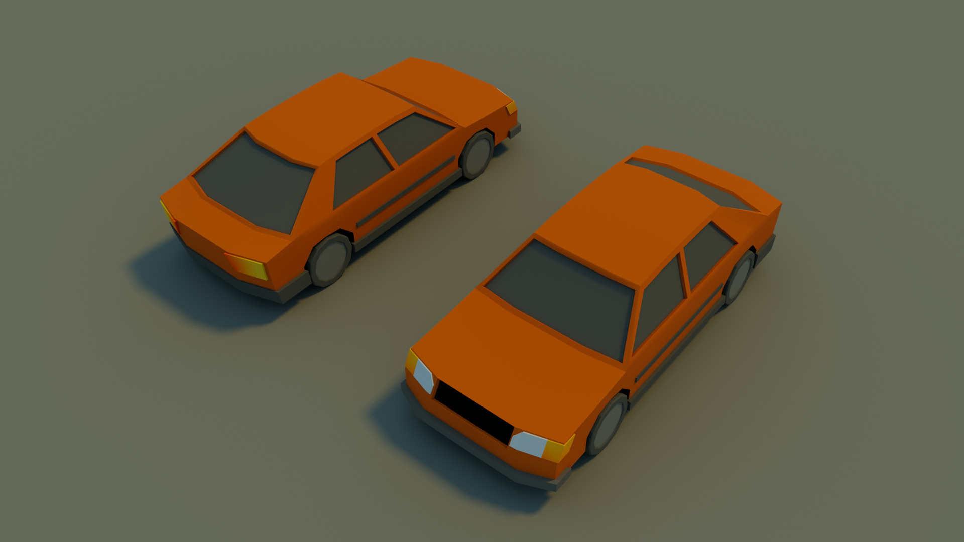 Low Poly City vehicles PACK Low-poly 3D model_7