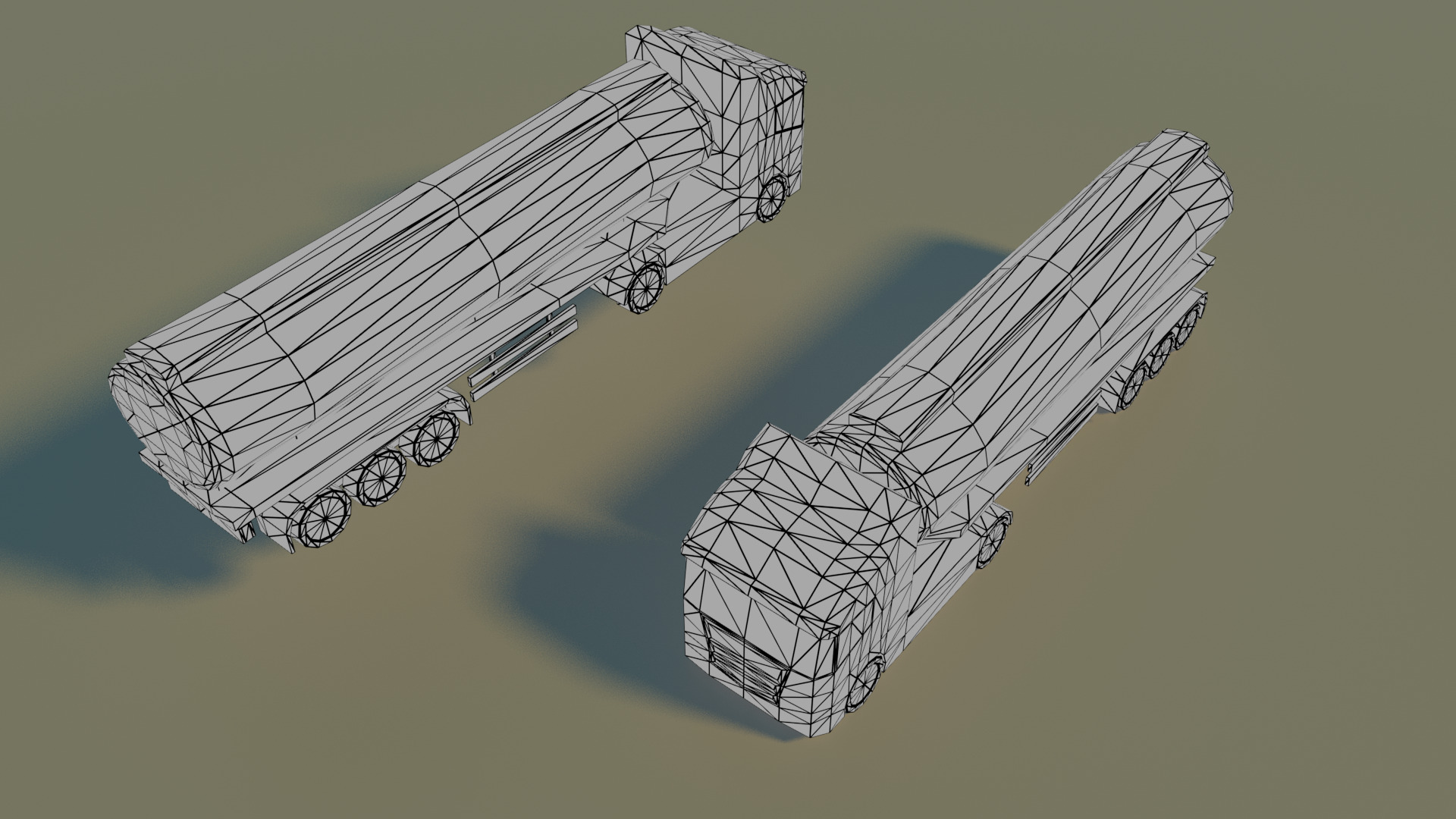 Low Poly City vehicles PACK Low-poly 3D model_42