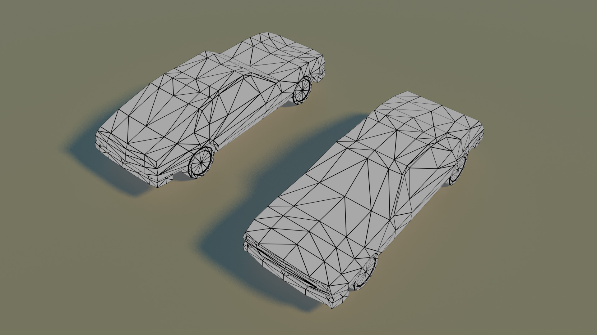 Low Poly City vehicles PACK Low-poly 3D model_22