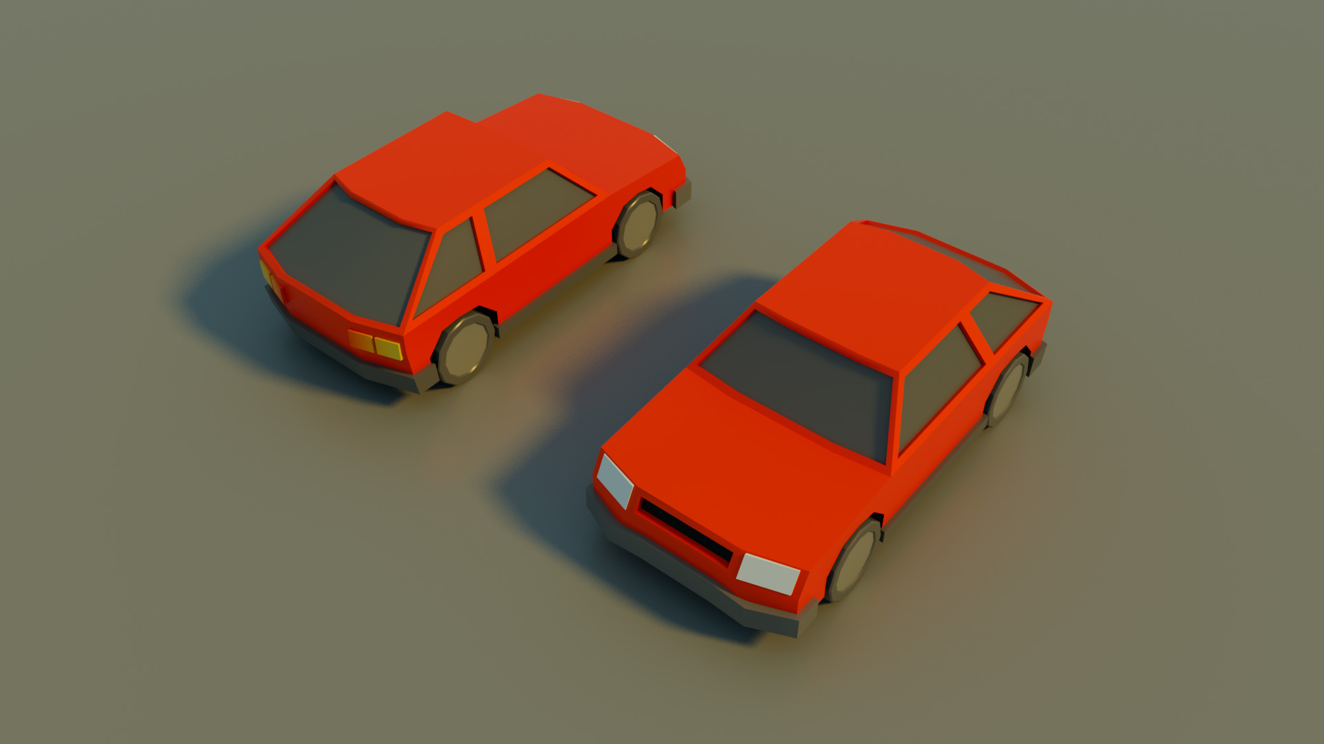 Low Poly City vehicles PACK Low-poly 3D model_11