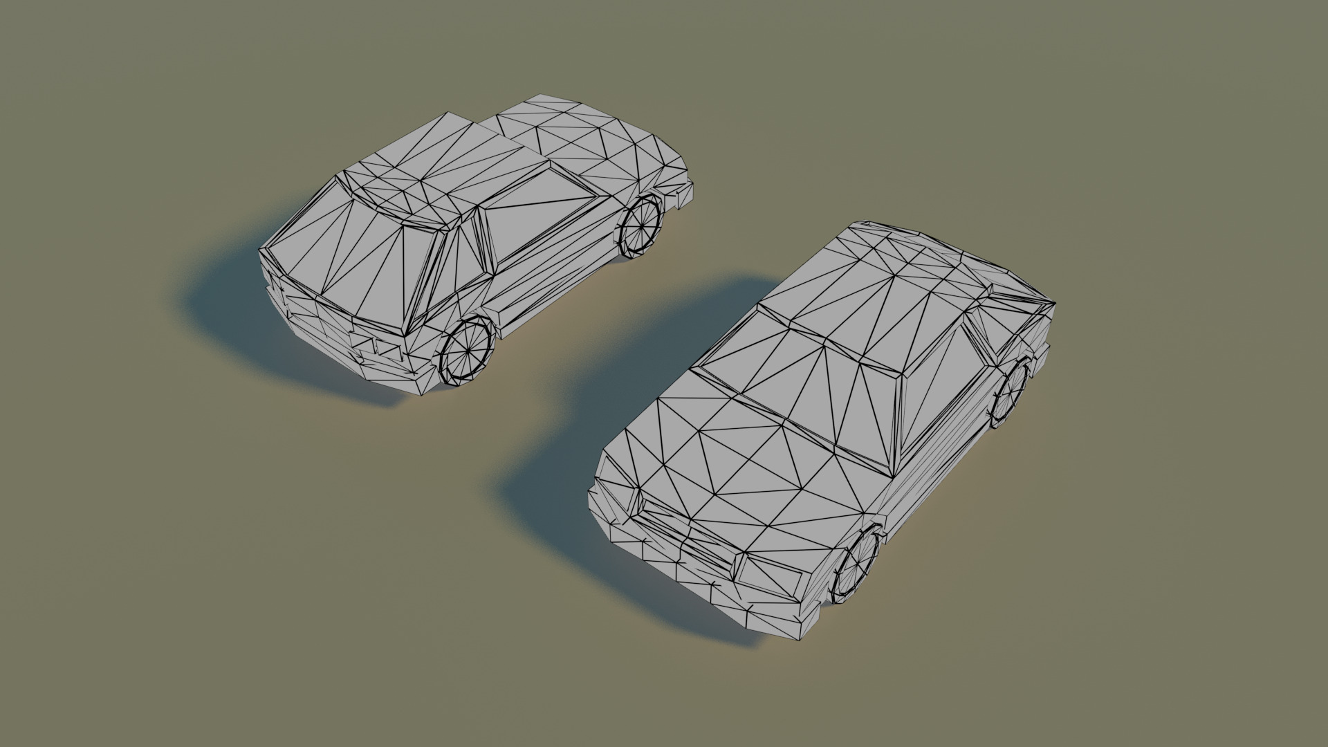 Low Poly City vehicles PACK Low-poly 3D model_12