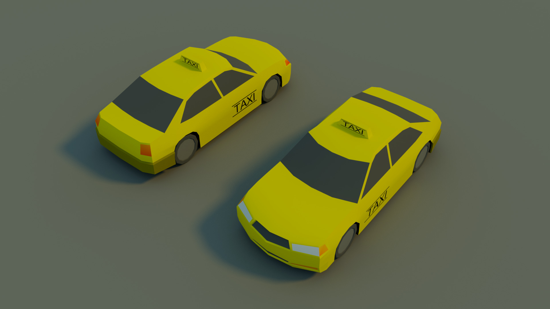 Low Poly City vehicles PACK Low-poly 3D model_27