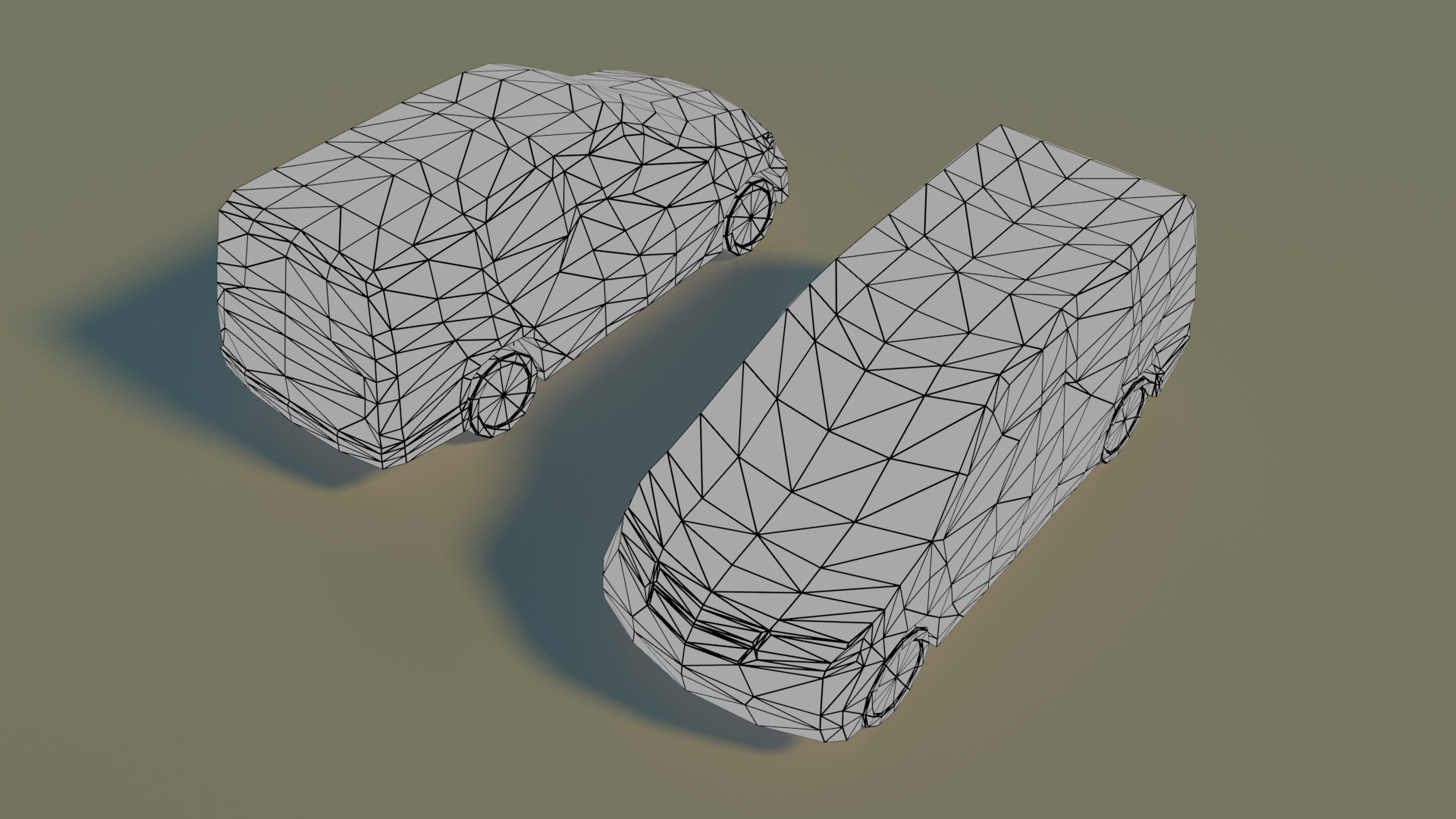 Low Poly City vehicles PACK Low-poly 3D model_26