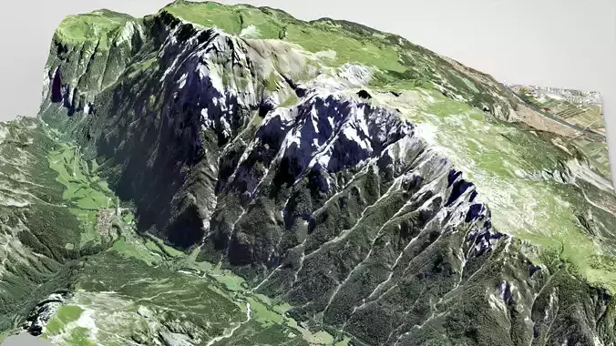 Mountain Calanda Glarus Alps Switzerland