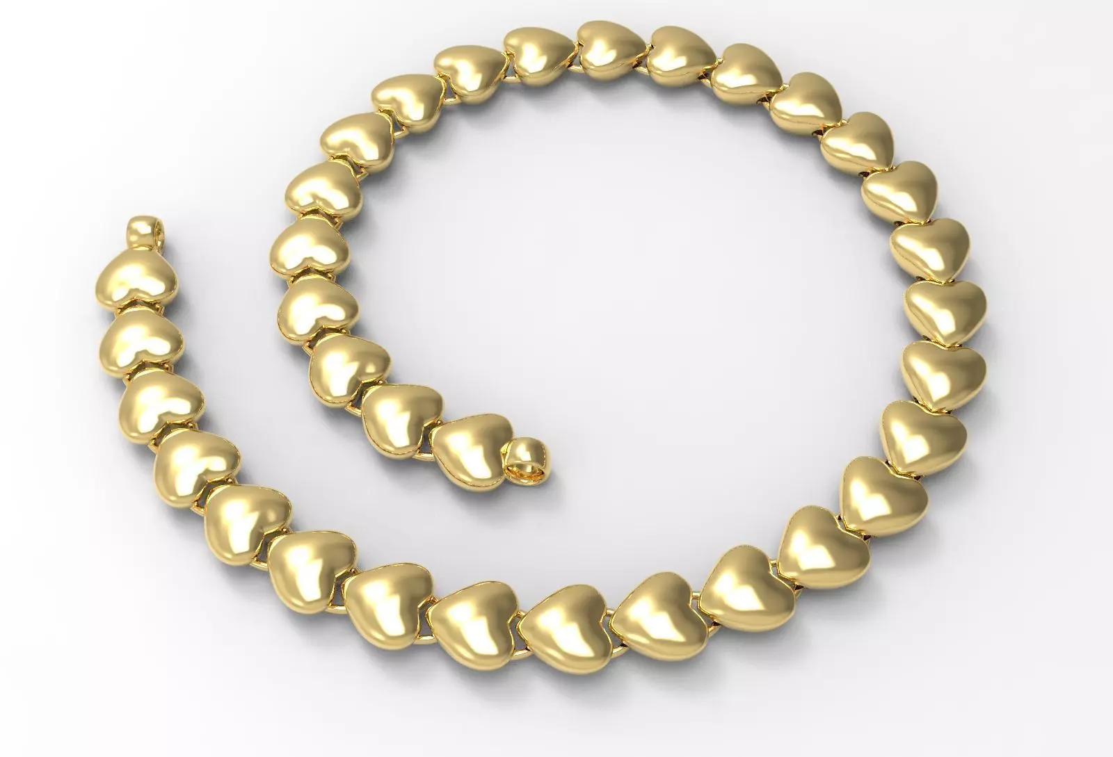 light wieght link bracelet 3D print model