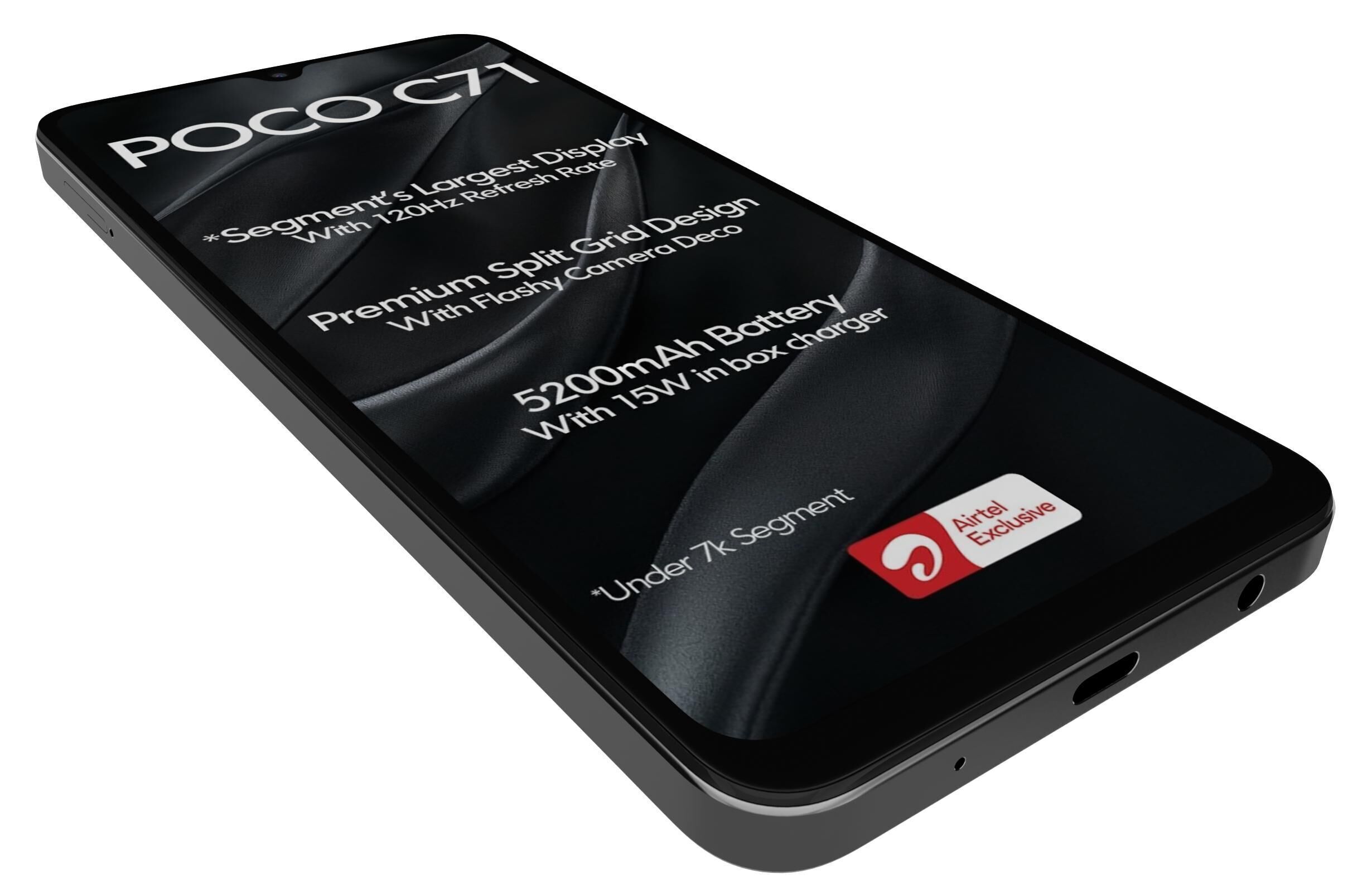Xiaomi Poco C71 Black 3D model | CGTrader
