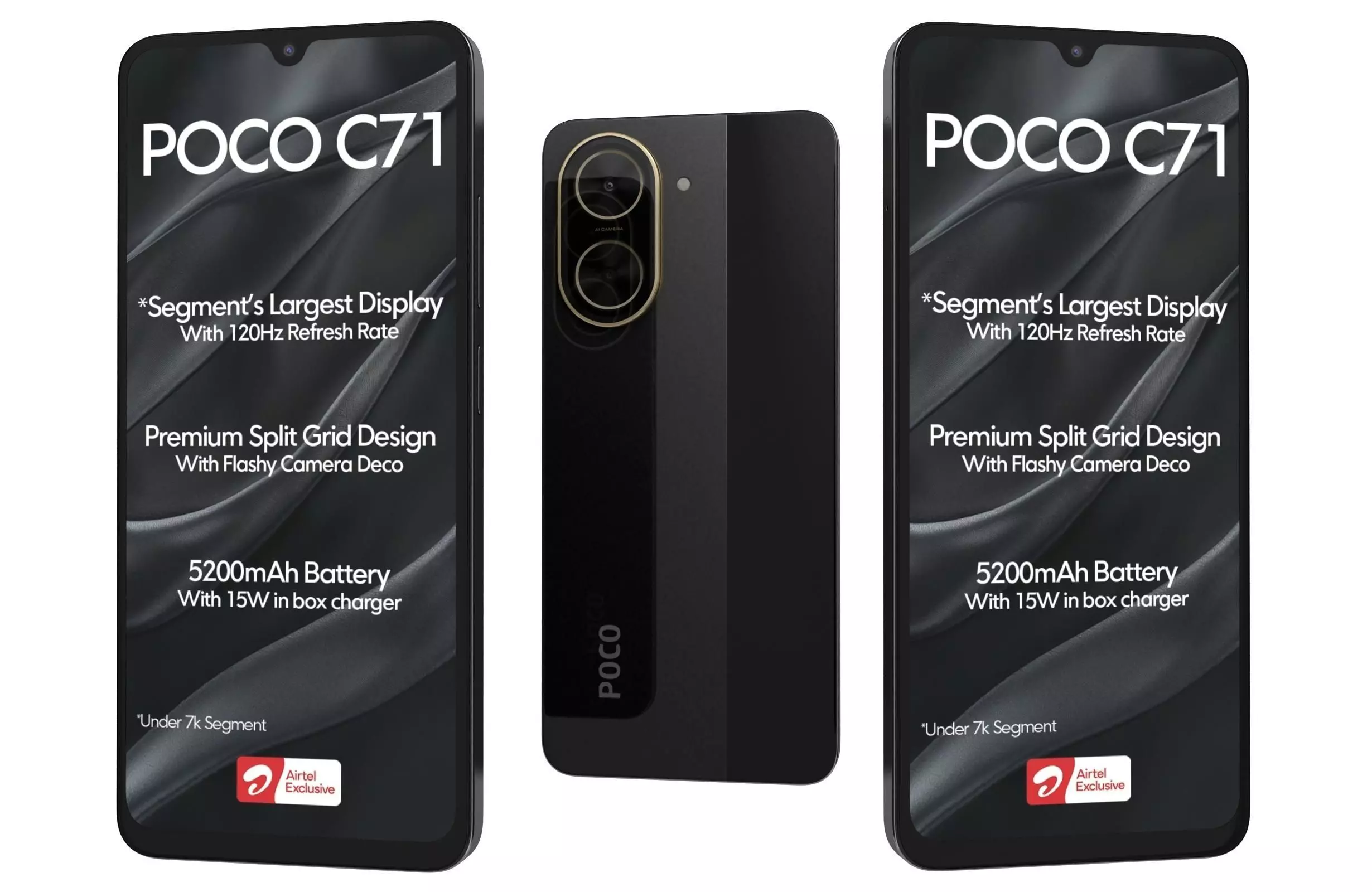 Xiaomi Poco C71 Black 3D model | CGTrader