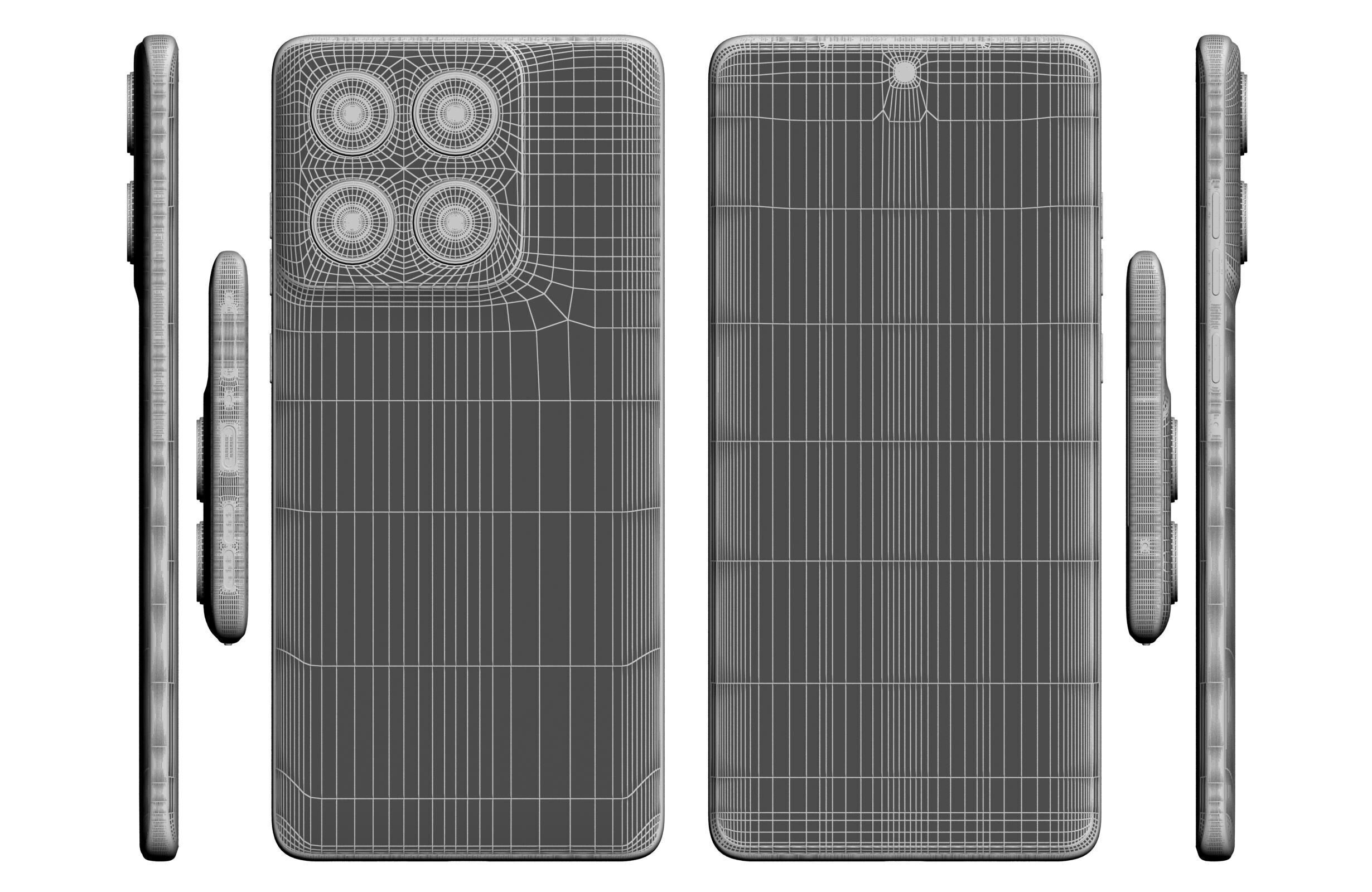 Motorola Edge 60 Fusion Gray 3D model_17