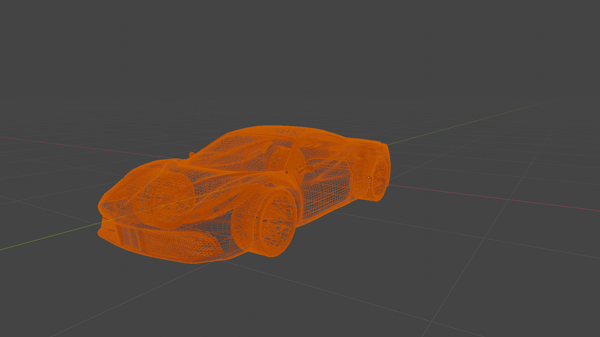 Realistic Ferrari On Road Animation Low-poly 3D model_15