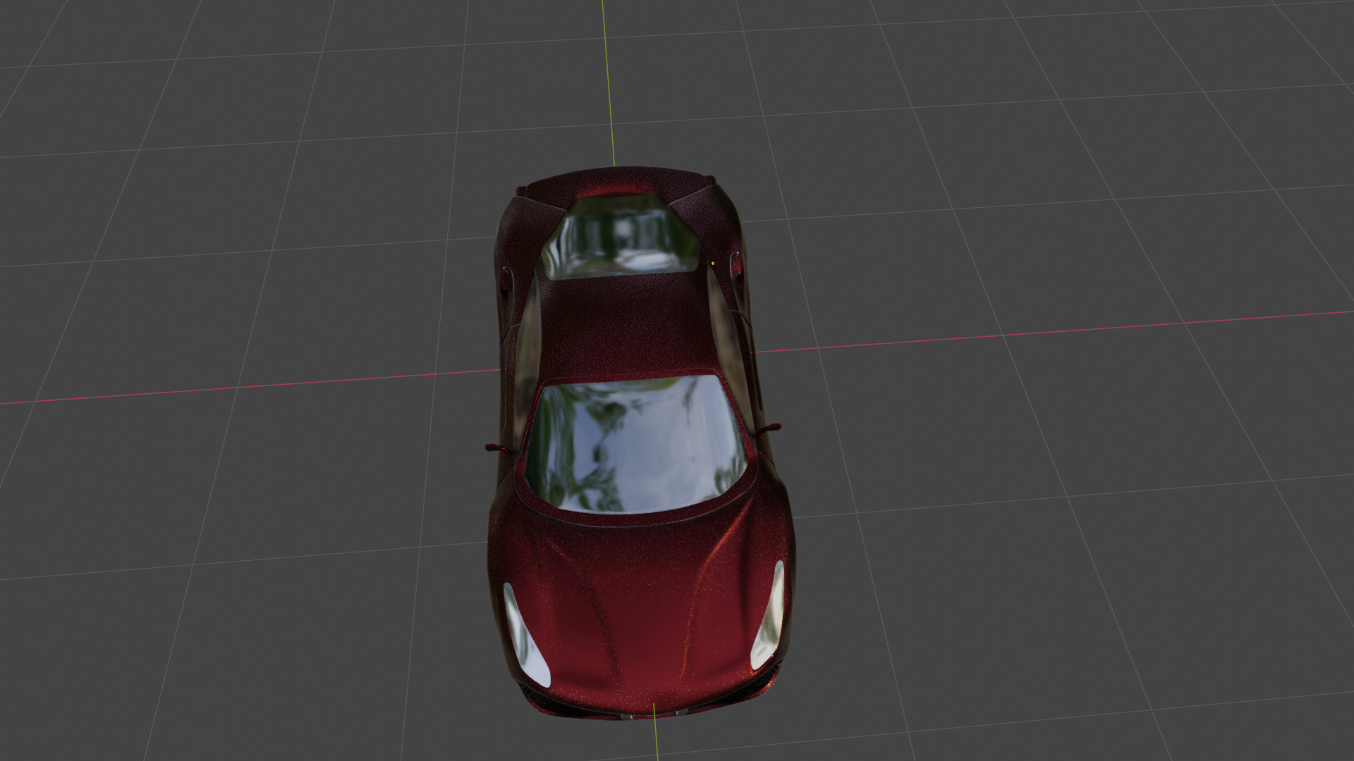 Realistic Ferrari On Road Animation Low-poly 3D model_13