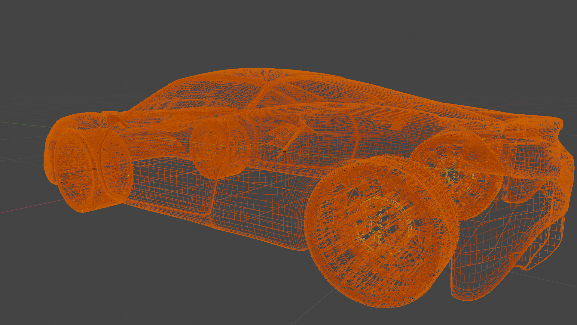 Realistic Ferrari On Road Animation Low-poly 3D model_5