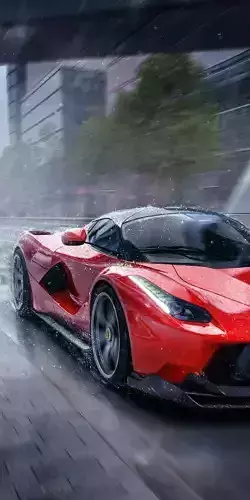 Realistic Ferrari On Road Animation