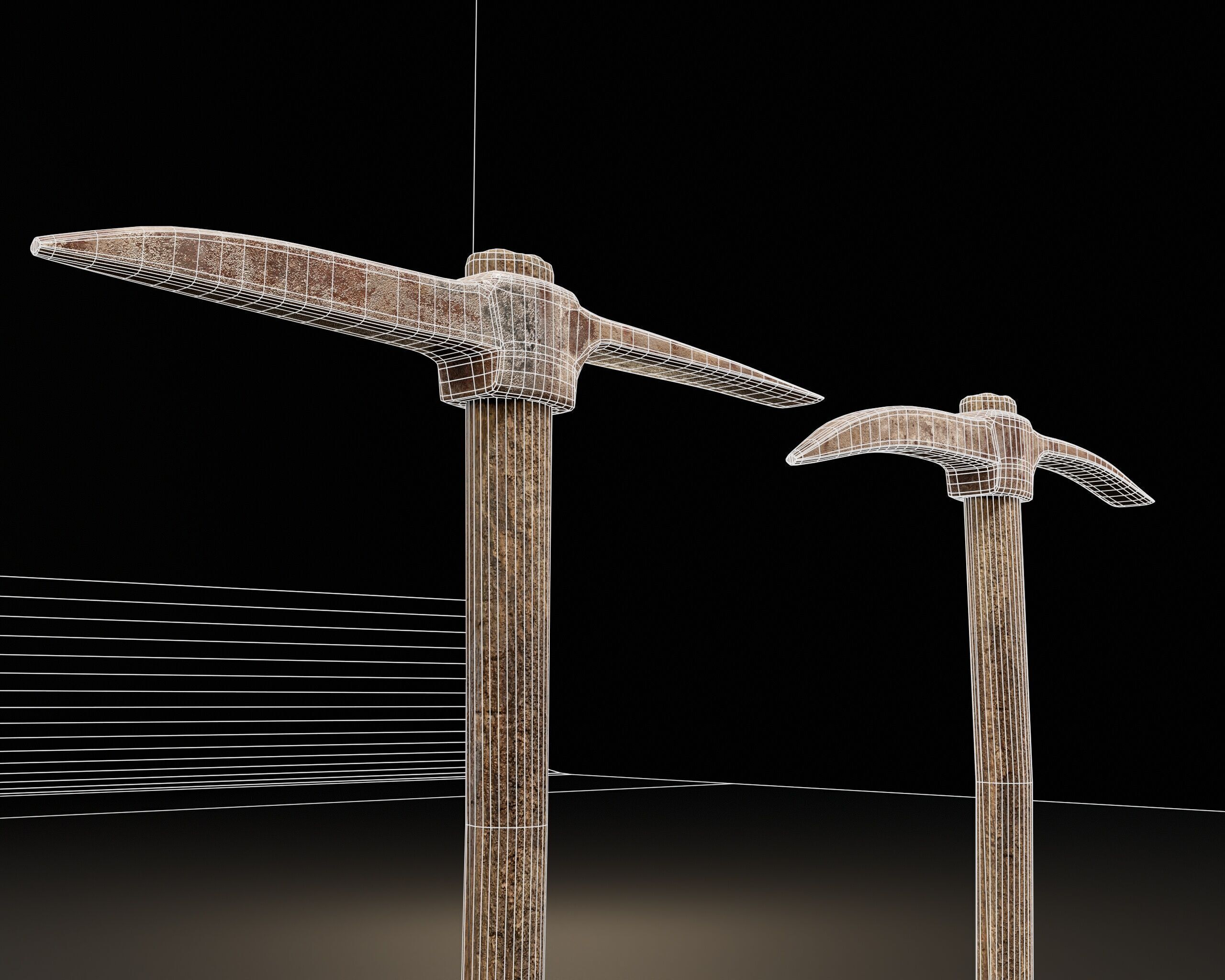 Mining Set 1 Low-poly 3D model_13