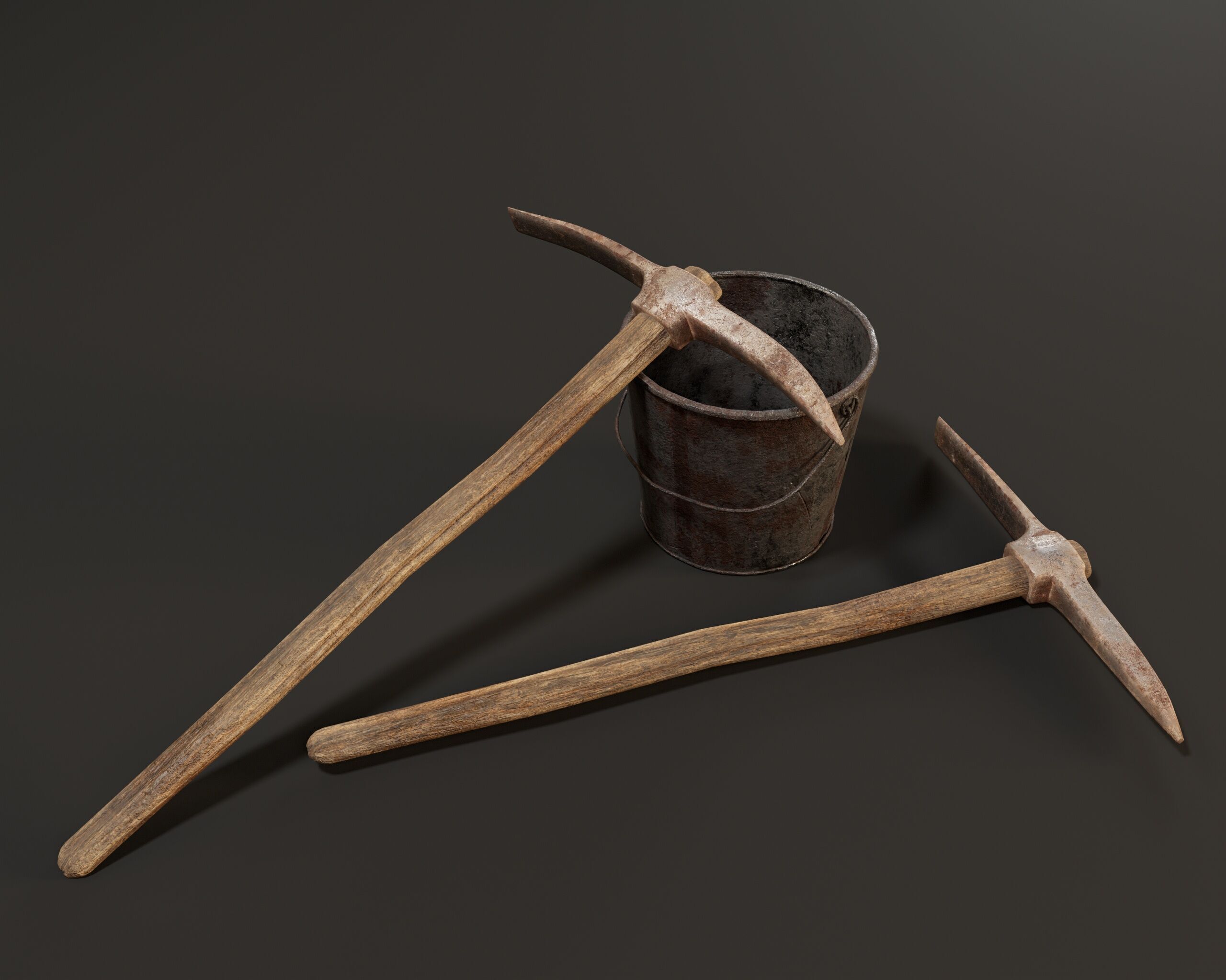 Mining Set 1 Low-poly 3D model_2