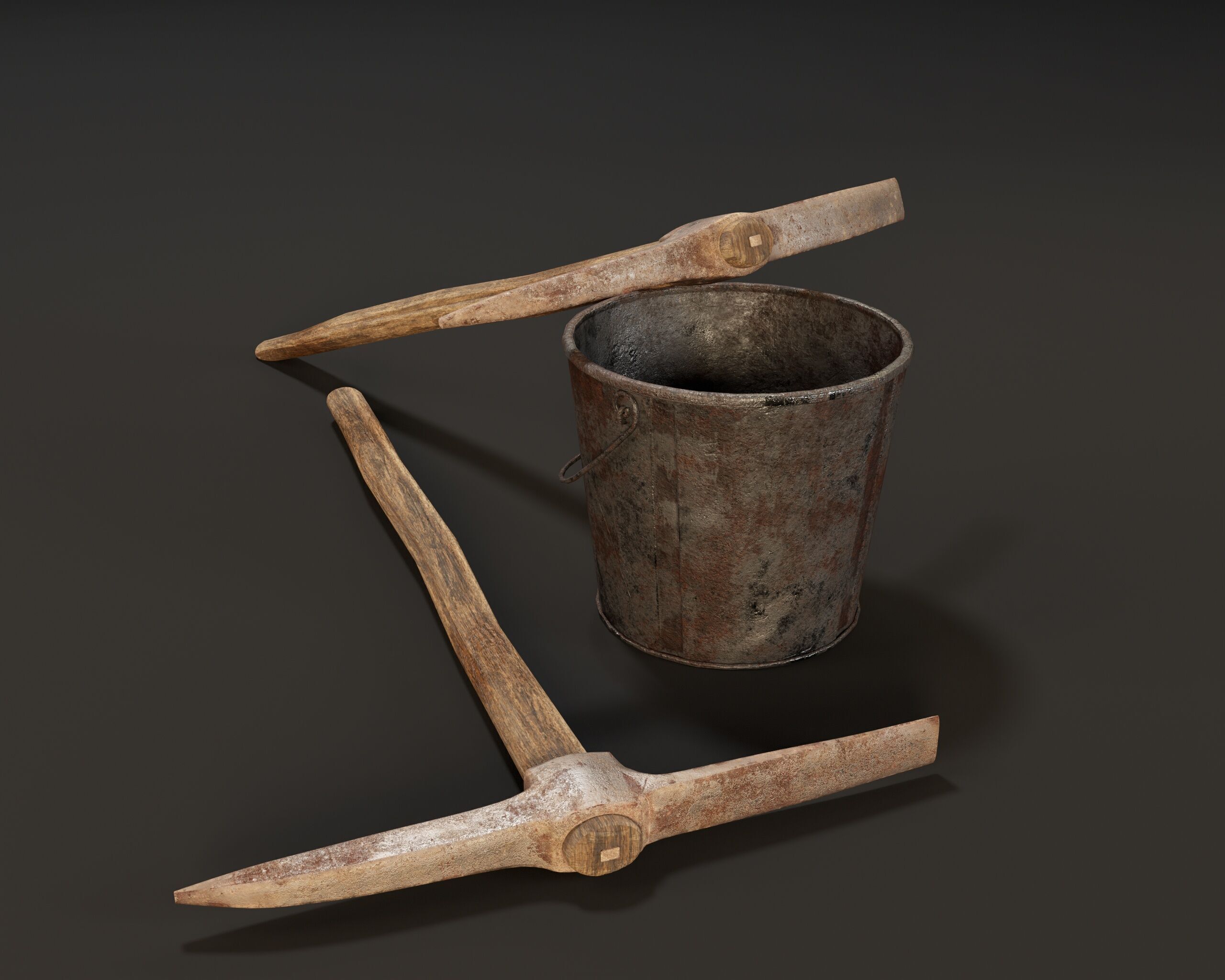 Mining Set 1 Low-poly 3D model_6