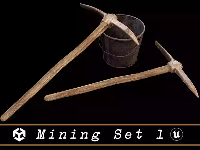Mining Set 1 Low-poly 3D model Mining Set 1 Low-poly 3D model