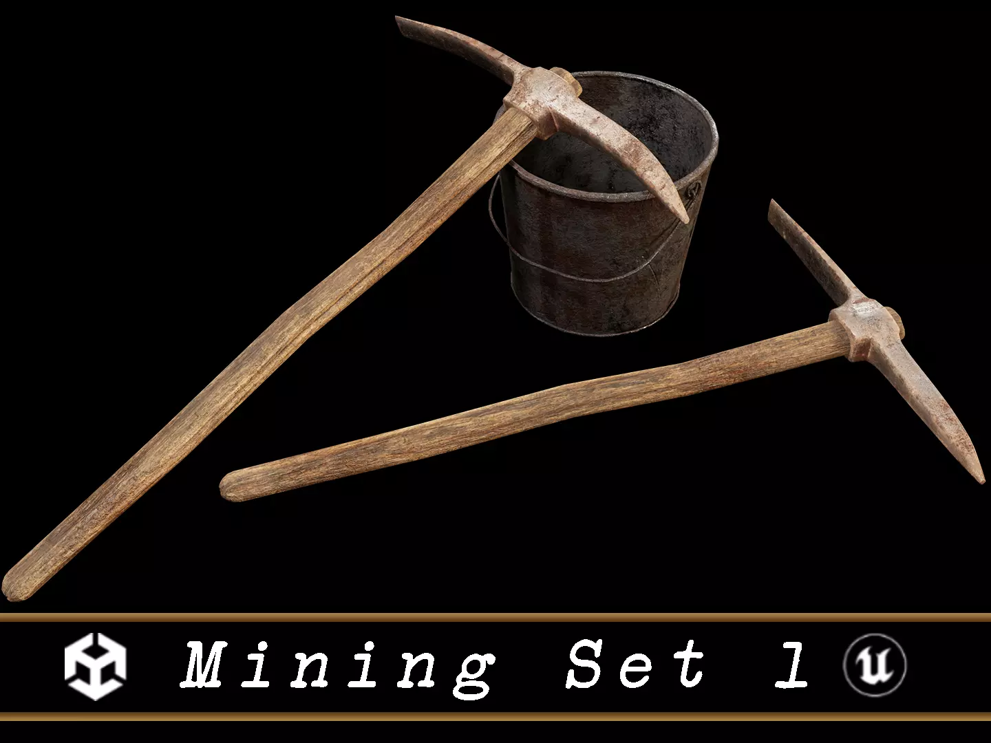 Mining Set 1 Low-poly 3D model_0