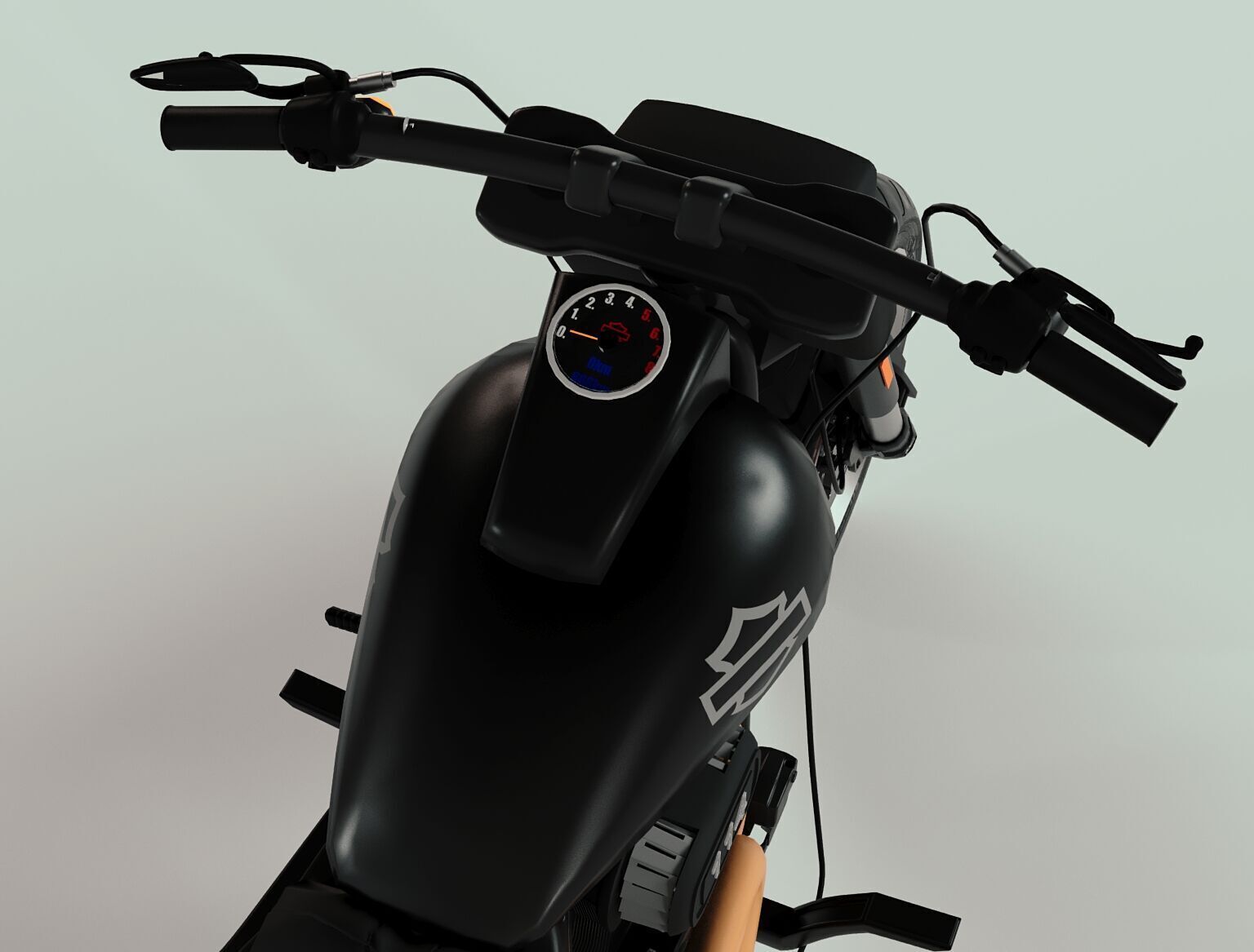 Harley Davidson Fat Bob 3D Model 3D model_7