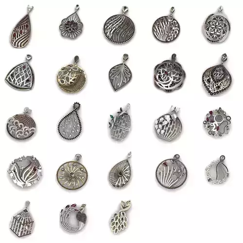 23 Pendant Necklace 3dm