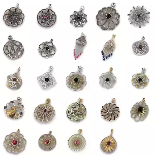 24 Pendant Necklace 3dm