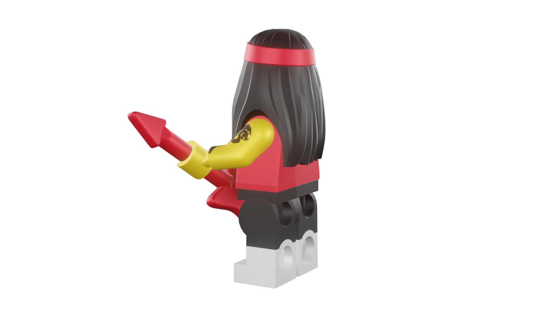 3D print minifigure - 71019-17-Gong-Guitar-Rocker 3D print model_38