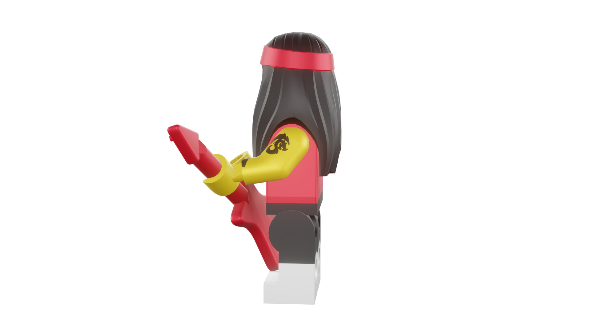3D print minifigure - 71019-17-Gong-Guitar-Rocker 3D print model_41