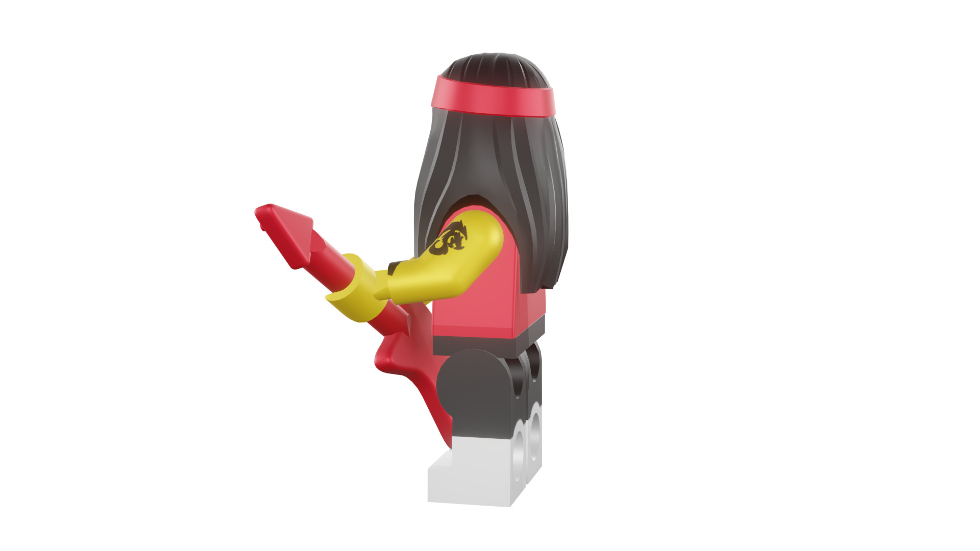 3D print minifigure - 71019-17-Gong-Guitar-Rocker 3D print model_40