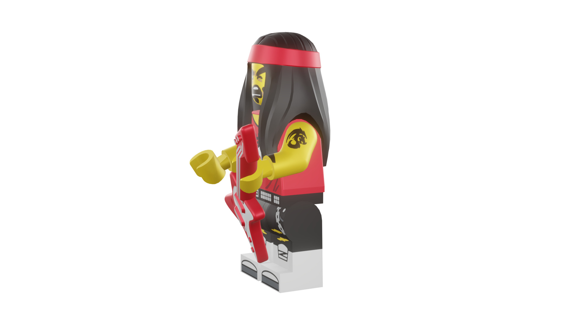 3D print minifigure - 71019-17-Gong-Guitar-Rocker 3D print model_45